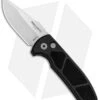 Pro-Tech Les George SBR Automatic Knife Black Knurled Aluminum (2.6" Stonewash)