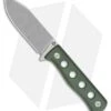 QSP Canary Fixed Blade Knife Green Micarta (4.25" Stonewash)
