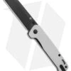 QSP Penguin Liner Lock Knife Blasted Diamond Aluminum (3" Black S90V)