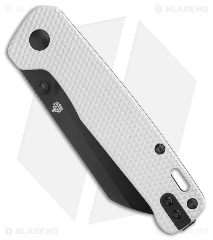 QSP Penguin Liner Lock Knife Blasted Diamond Aluminum (3" Black S90V) 2 QSP Penguin Liner Lock Knife Blasted Diamond Aluminum (3" Black S90V) - Image 2