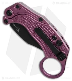Reate Knives Reate EXO-K Gravity Karambit Button Lock Knife Purple Aluminum (3.1" Black) -Knives Store Reate EXO K Gravity Karambit Button Lock Knife Purple Aluminum 3in Black BHQ 192736 td spine large