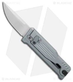 Reate Knives Reate EXO Mini Drop Point Gravity Knife Gray Aluminum (2.6" Satin Nitro-V)