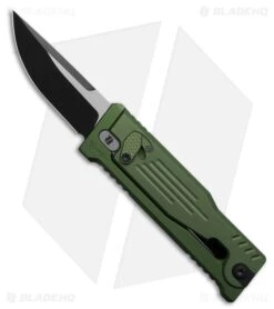 Reate Knives Reate EXO Mini Drop Point Gravity Knife Green Aluminum (2.6" PVD Nitro-V )