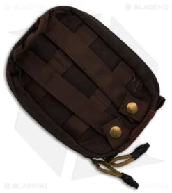 Roaring Fire Smolder Waxed Canvas Organizer Pouch Brown -Knives Store Roaring Fire Smolder Waxed Canvas Organizer Pouch Brown BHQ 220989 td back large