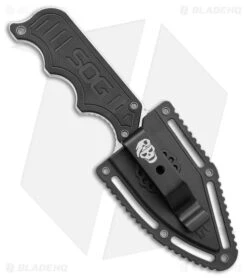 SOG Instinct Fixed Blade Knife Black G-10 (2.3" Satin) NB1012 -Knives Store SOG Instinct Fixed Blade Black G 10 Satin BHQ 28203 jr sheath large