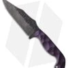 Stroup Knives TU1 Fixed Blade Knife Purple G-10 (4.5" Acid Wash)