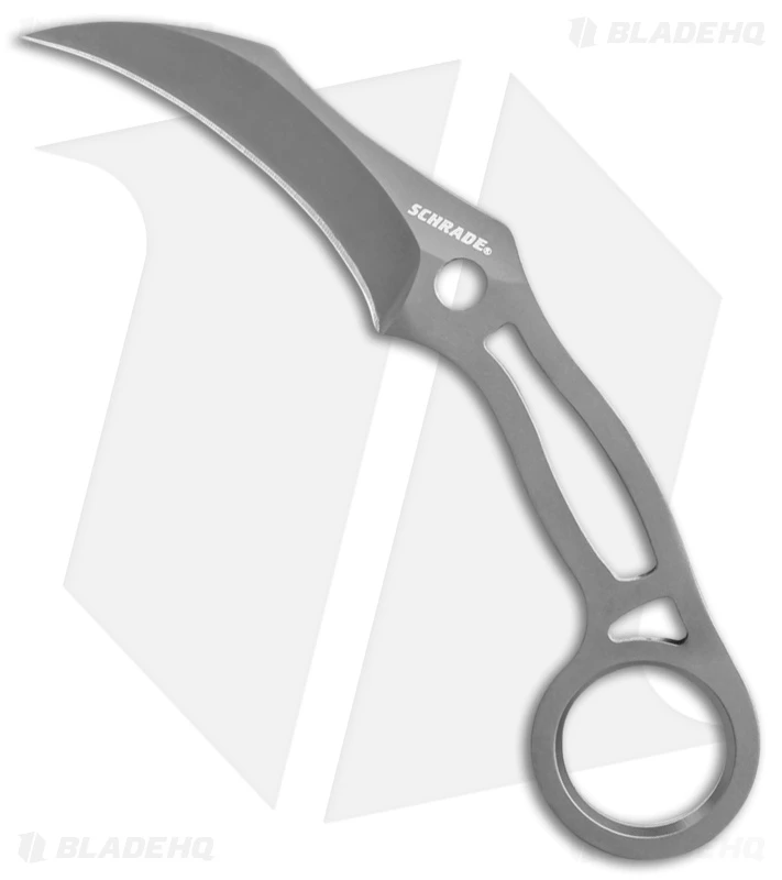 Schrade SCH111 Karambit Fixed Blade Neck Knife (3" Gray) 1 Schrade SCH111 Karambit Fixed Blade Neck Knife (3" Gray)