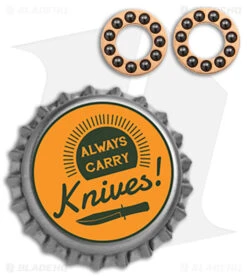 Skiff Bearings 5mm X 1/16" (11 Ball) -Knives Store Skiff Bearings 5mmx1 16in 11 Ball BHQ 142748 jr bottlecap large