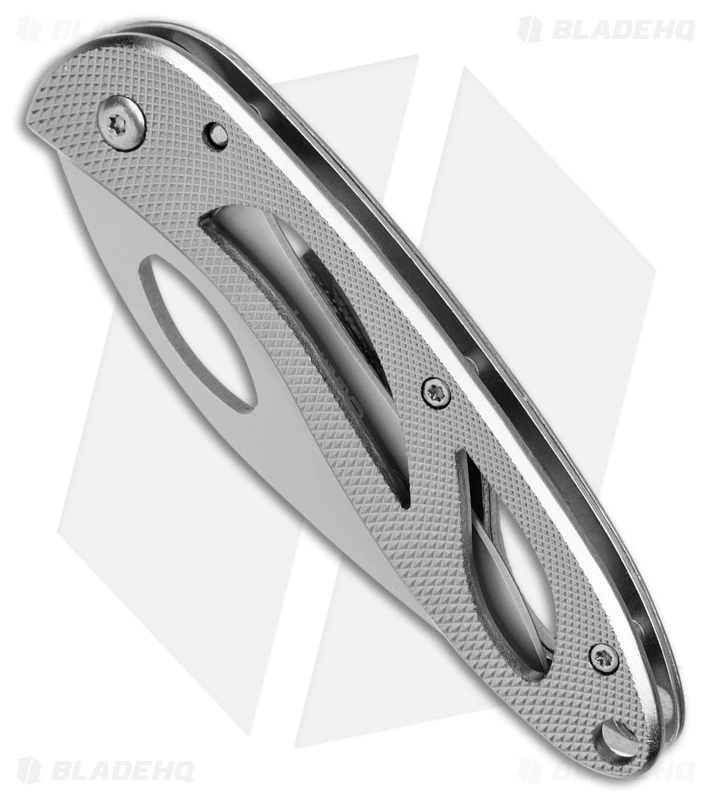 Smith & Wesson Extreme Ops Liner Lock Knife Silver Aluminum (2.75" Satin) 2 Smith & Wesson Extreme Ops Liner Lock Knife Silver Aluminum (2.75" Satin) - Image 2