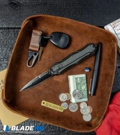 Smith & Wesson M&P OTF Spring Assisted Spear Point Knife Gray (3.5" Black) -Knives Store SmithWesson OTF Assist Finger Actuator Spear Point Knife Black BHQ 67476 kp lifestyle web large