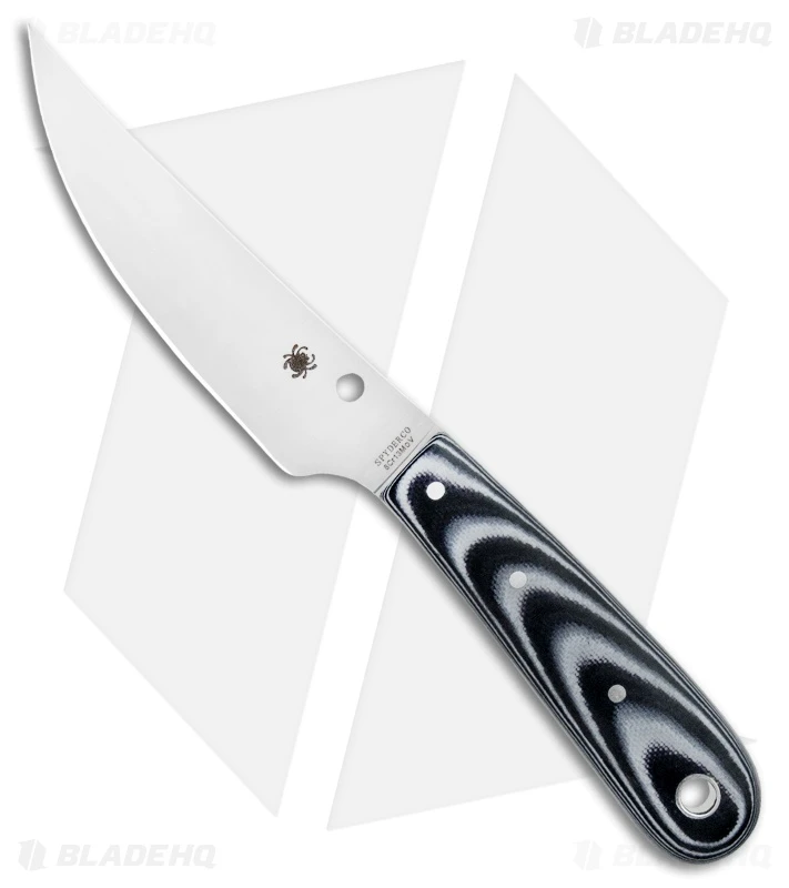Spyderco Bow River Fixed Blade Knife Black/Gray G-10 (4.4" Satin) FB46GP 1 Spyderco Bow River Fixed Blade Knife Black/Gray G-10 (4.4" Satin) FB46GP