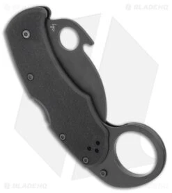 Spyderco Karahawk Folding Knife W/ Emerson Opener (2.36" Black) C170GBBKP -Knives Store Spyderco Karahawk Folding Knife w Emerson Opener 2.36in Blk C170GBBKP BHQ 50827 LS Side large