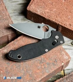 Spyderco Manix 2 Knife Black G-10 83mm (3.375" Matte Satin) C101GP2 -Knives Store Spyderco Manix 2 Knife Black G 10 83mm Matte Satin C101GP2 BHQ 4387 kp brick web large