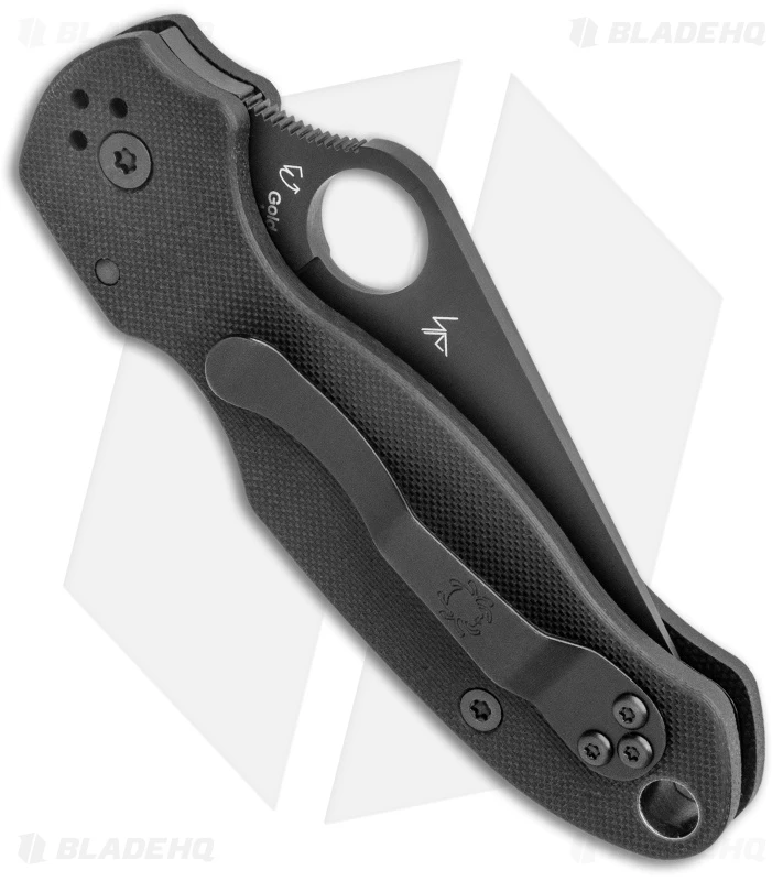 Spyderco Para 3 Compression Lock Knife Black G-10 (3" Black DLC) C223GPBK 3 Spyderco Para 3 Compression Lock Knife Black G-10 (3" Black DLC) C223GPBK - Image 3