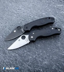 Spyderco Para 3 Lightweight Compression Lock Knife Black FRN (3" Satin) -Knives Store Spyderco Para 3 Lightweight Compression Lock Folding Knife Black FRN Satin BHQ 93614 kp frozen web large