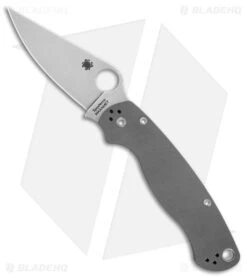 Spyderco Paramilitary 2 Knife Dark Gray G-10 (3.4" Stonewash Maxamet) C81GPDGY2