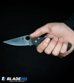 Spyderco Paramilitary 2 Knife Dark Gray G-10 (3.4" Stonewash Maxamet) C81GPDGY2 -Knives Store Spyderco Paramilitary 2 Knife G 10 Satin S30V C81GP2 BHQ 7920 kp in hand web large