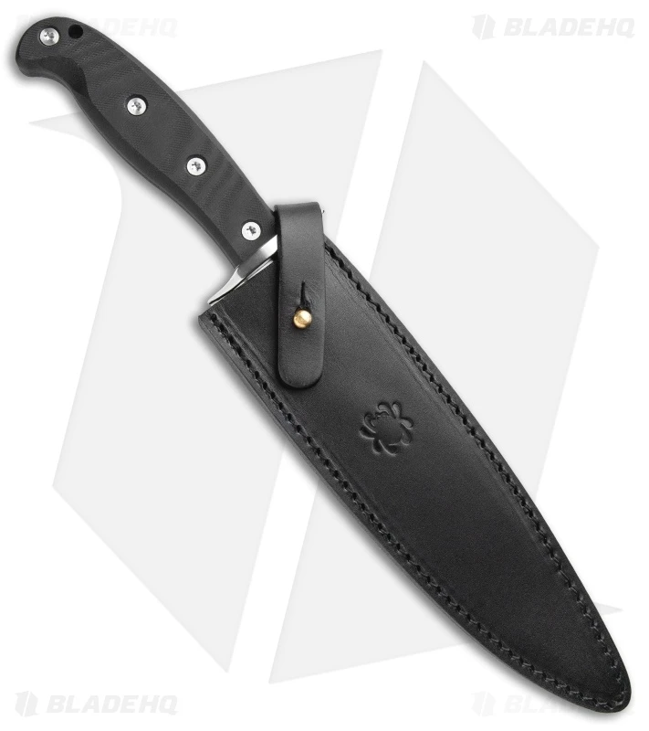 Spyderco Respect Bowie Fixed Blade Knife Black G-10 (7.9" Satin) FB44GP 3 Spyderco Respect Bowie Fixed Blade Knife Black G-10 (7.9" Satin) FB44GP - Image 3
