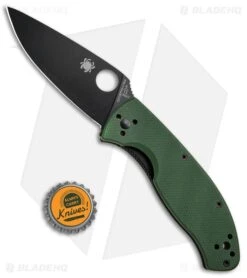 Spyderco Tenacious Liner Lock Knife Green G-10 (3.39" Black) C122GPBGR -Knives Store Spyderco Tenacious LL G 10 Green Black C122GPSBGR BHQ 61868 jr bottlecap 2 large