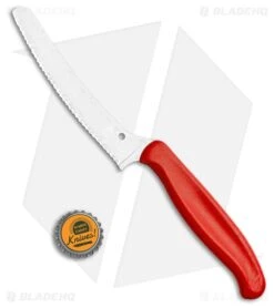 Spyderco Z-Cut Lightweight Red Blunt Tip (4.5" Satin Serr) K13SBK 5 Spyderco Z-Cut Lightweight Red Blunt Tip (4.5" Satin Serr) K13SBK -Knives Store Spyderco Z Cut Lightweight Red Blunt Tip K13SRD BHQ 107971 jr bottlecap large