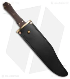 Svord Limited Edition Coffin Handle Fixed Blade Bowie Knife (9.5" Satin) -Knives Store Svord Coffin Handle Bowie Limited Edition Fixed Blade Leather Sheath BHQ 206050 td side large