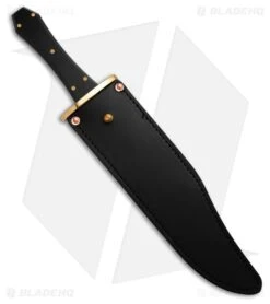 Svord Coffin Handle Fixed Blade Bowie Knife Black Lucite (9.5" Satin) -Knives Store Svord Coffin Handle Fixed Blade Bowie Knife Black Lucite 3in Satni BHQ 207591 td side large