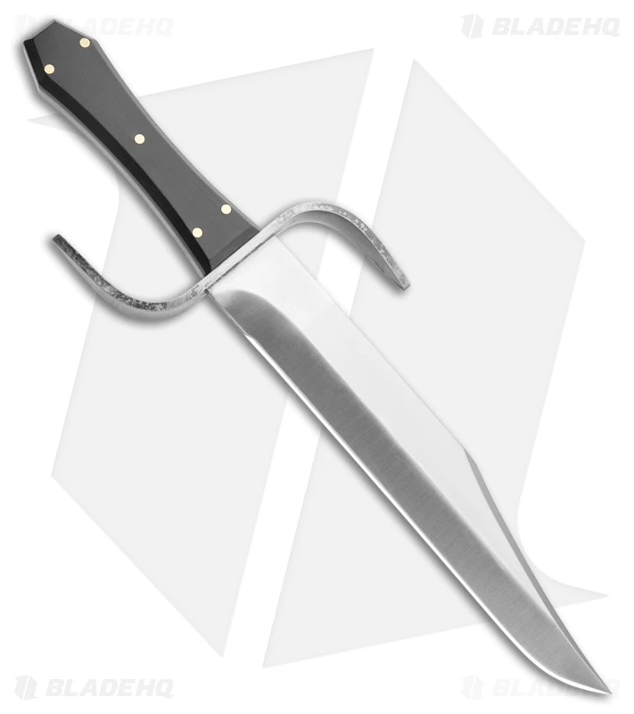 Svord Coffin Handle S-Guard Fixed Blade Bowie Knife Black Lucite (9.5" Satin) 2 Svord Coffin Handle S-Guard Fixed Blade Bowie Knife Black Lucite (9.5" Satin) - Image 2