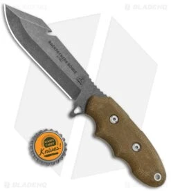 TOPS Knives Backpacker's Bowie Fixed Blade Green Canvas Micarta (4.5" Tumbled) 8 TOPS Knives Backpacker's Bowie Fixed Blade Green Canvas Micarta (4.5" Tumbled) -Knives Store TOPS Knives Backpackers Bowie Green Canvas Micarta Tumbled BPB 01 BHQ 81888 jr bottlecap large