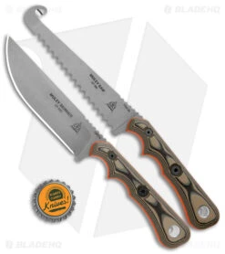 TOPS Knives Muley Combo W/ Kydex Sheaths (Skinner & Saw) MCMB-02 -Knives Store TOPS Knives Muley Skinner Saw Combo G 10 SW Leather Sheath BHQ 174980 jr bottlecap large