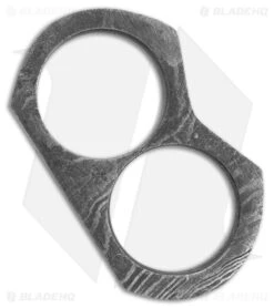 Tallen Damascus Double Knuckle Two-Hole Duster W/Leather Sheath