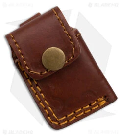 Tallen Damascus Double Knuckle Two-Hole Duster W/Leather Sheath 6 Tallen Damascus Double Knuckle Two-Hole Duster W/Leather Sheath -Knives Store Tallen Damascus Double Knuckle Two Hole Duster BHQ 18907 td sheath large