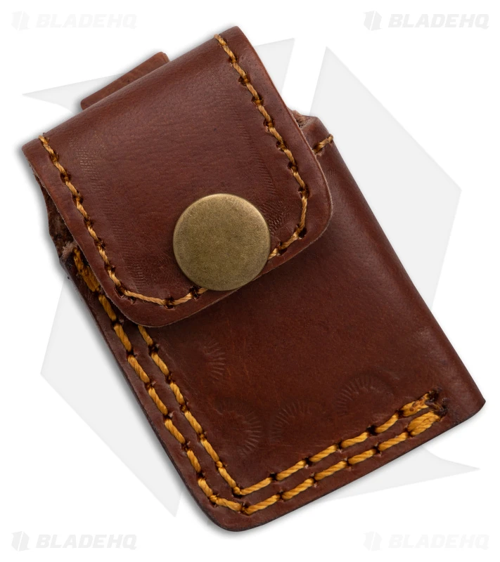 Tallen Damascus Double Knuckle Two-Hole Duster W/Leather Sheath 3 Tallen Damascus Double Knuckle Two-Hole Duster W/Leather Sheath - Image 3