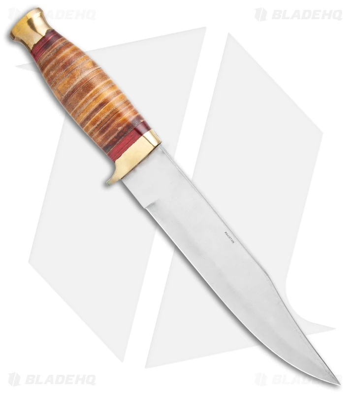 Tallen Master Hunter Bowie Fixed Blade Knife Leather (7.5" Satin) PA3385 2 Tallen Master Hunter Bowie Fixed Blade Knife Leather (7.5" Satin) PA3385 - Image 2