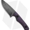 The Wizard Forge Goblin Fixed Blade Knife Purple Griptec (4" Blk SW)