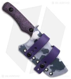 The Wizard Forge Goblin Fixed Blade Knife Purple Griptec (4" Blk SW) 5 The Wizard Forge Goblin Fixed Blade Knife Purple Griptec (4" Blk SW) -Knives Store The Wizard Forge Goblin Fixed Blade Knife Purple Griptec 4in Black SW BHQ 219156 td side large