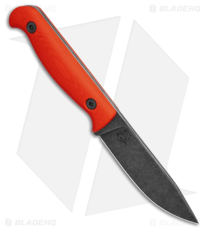 The Wizard Forge Marshall Fixed Blade Knife Orange G-10 (3.5" Blk SW) 2 The Wizard Forge Marshall Fixed Blade Knife Orange G-10 (3.5" Blk SW) - Image 2