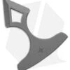 Toor Knives Thor's Hammer Fixed Blade Knife Gray Steel (1" Phantom Gray)