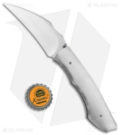 Tuch Titanium Liner Lock Knife Blue Pocket Clip (3.25" Satin) -Knives Store Tuch SS LL Blue Pocket Clip Satin BHQ 81356 jr bottlecap large