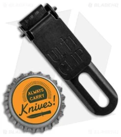 ULTI-CLIP Slim 2.2 Attachment Clip - Black -Knives Store ULTICLIP Slim 2.2 Attachment Cilp Black BHQ 95621 jr bottlecap large