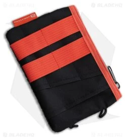 Vosteed Small Zippered Knife Pouch Black And Orange Nylon - X0114