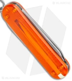 Victorinox Classic SD Fire Opal Polymer (2.25" Stainless Steel) 6 Victorinox Classic SD Fire Opal Polymer (2.25" Stainless Steel) -Knives Store Victorinox Classic SD Fire Opal Satin BHQ 133854 jr side large