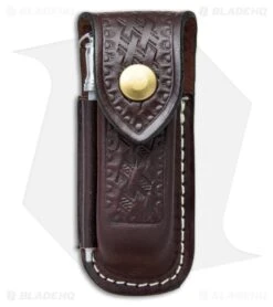 Victorinox Zermatt Large Brown Leather Belt Sheathw/ Sharpening Steel 33208