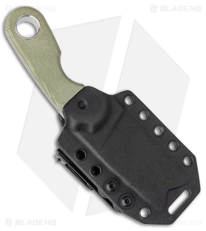 Viper Knives Berus Fixed Blade Knife Sheepsfoot Green Micarta (3.5" Satin) 3 Viper Knives Berus Fixed Blade Knife Sheepsfoot Green Micarta (3.5" Satin) - Image 3