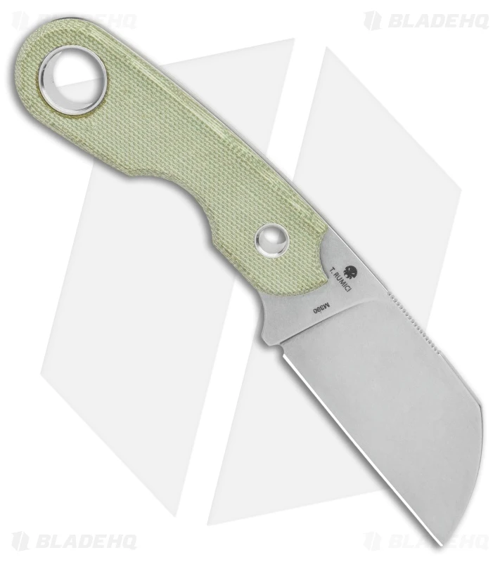 Viper Knives Berus Fixed Blade Knife Sheepsfoot Green Micarta (3.5" Satin) 2 Viper Knives Berus Fixed Blade Knife Sheepsfoot Green Micarta (3.5" Satin) - Image 2