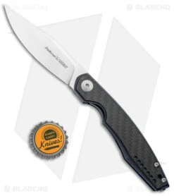 Viper Knives Voxnaes Belone Liner Lock Knife Blue Ti/CF (3.3" SW) V5970BLCF -Knives Store Viper Knives Voxnaes Belone LL Blue Ti CF SW V5970BLFC BHQ 86710 jr bottlecap large