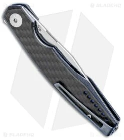 Viper Knives Voxnaes Belone Liner Lock Knife Blue Ti/CF (3.3" SW) V5970BLCF -Knives Store Viper Knives Voxnaes Belone LL Blue Ti CF SW V5970BLFC BHQ 86710 jr side large