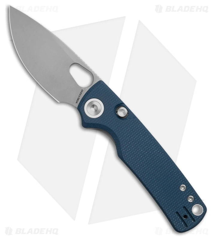 Vosteed Porcupine Top Liner Lock Knife Blue Micarta (3" Satin) 1 Vosteed Porcupine Top Liner Lock Knife Blue Micarta (3" Satin)