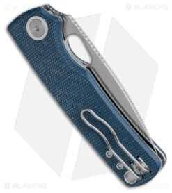 Vosteed Porcupine Top Liner Lock Knife Blue Micarta (3" Satin) 5 Vosteed Porcupine Top Liner Lock Knife Blue Micarta (3" Satin) -Knives Store Vosteed Porcupine Top Liner Lock Knife Blue Micarta 3in Satin BHQ 213104 td side large