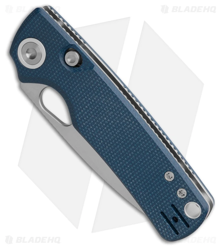 Vosteed Porcupine Top Liner Lock Knife Blue Micarta (3" Satin) 2 Vosteed Porcupine Top Liner Lock Knife Blue Micarta (3" Satin) - Image 2