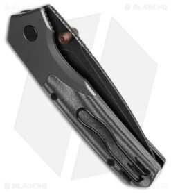 Vosteed Psyop 299 Top Liner Lock Knife Black UltreX Micarta (3" Black SW) 5 Vosteed Psyop 299 Top Liner Lock Knife Black UltreX Micarta (3" Black SW) -Knives Store Vosteed Psyop 299 Top Liner Lock Knife Black UltreX Micarta 3in Black SW BHQ 220344 td side large